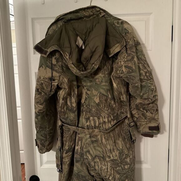 Vintage 10X Gore-Tex Rainwear Men's Hunting Coveralls W/hood Camo USA Realtree M - Picture 10 of 16